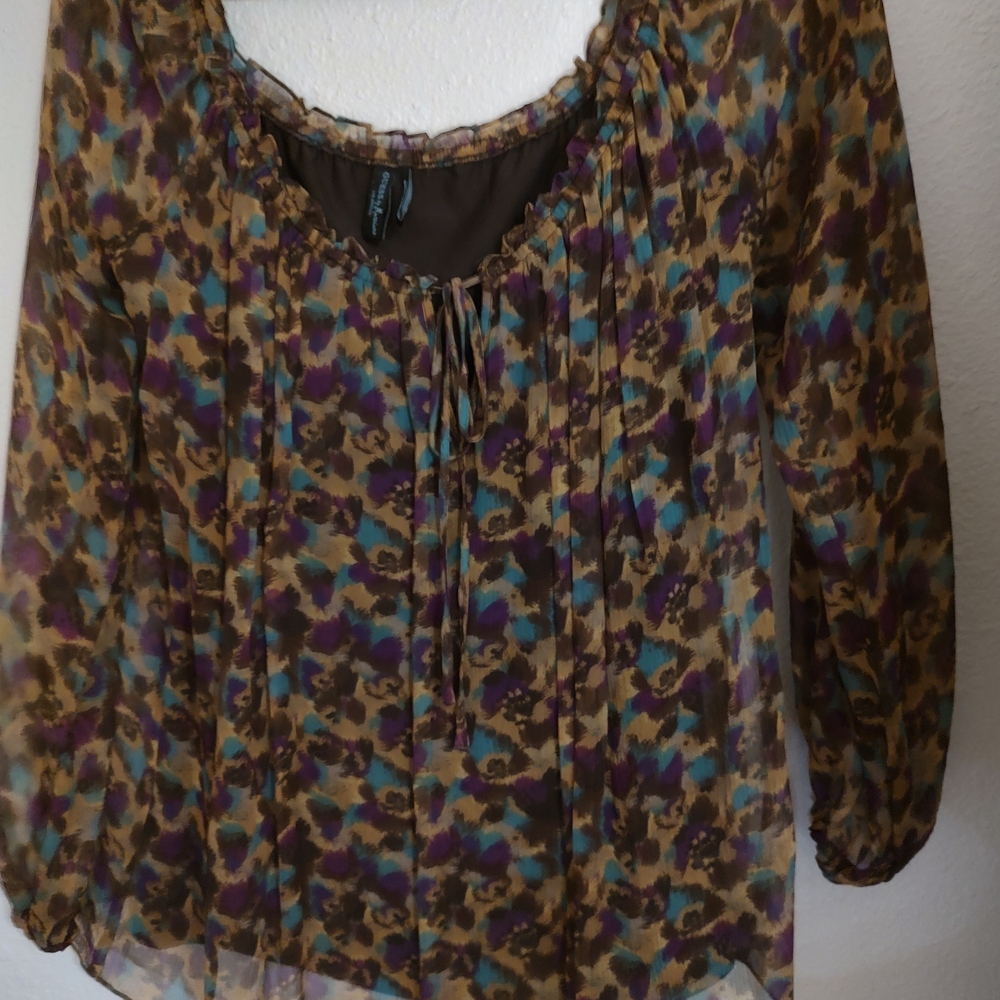 Guess by Marciano Leopard Print Blouse
